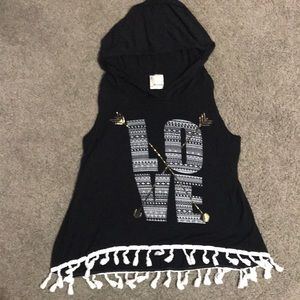 Girls love shirt with hoodie
